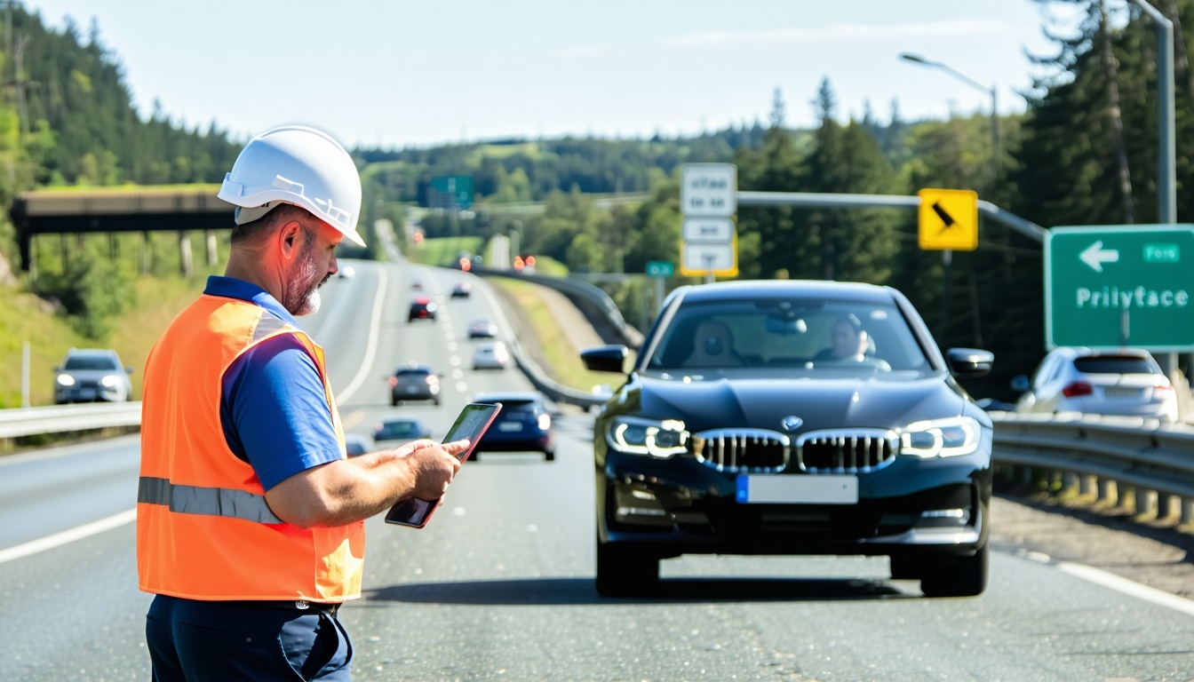 Customer support assisting road toll queries